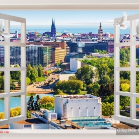 Murals of scenery window fm308