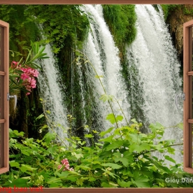 Wallpaper of wooden windows w163