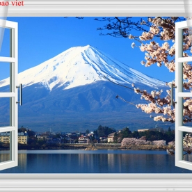 Wall paintings of windows 3d me096