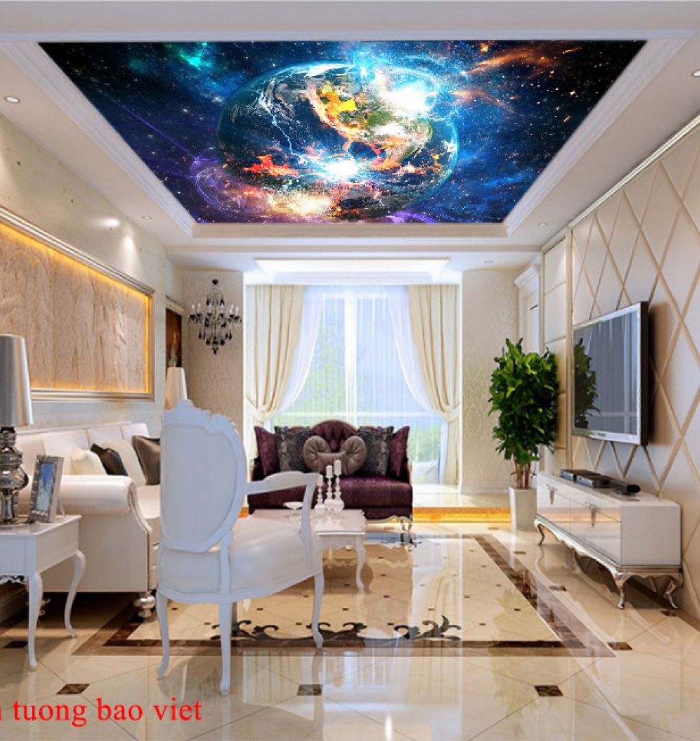 Wall paintings of ceiling galaxy c190