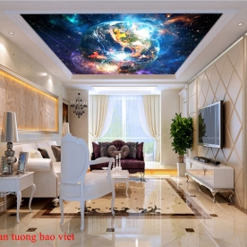 Wall paintings of ceiling galaxy c190