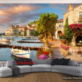 3D wall paintings of Sea landscape S063