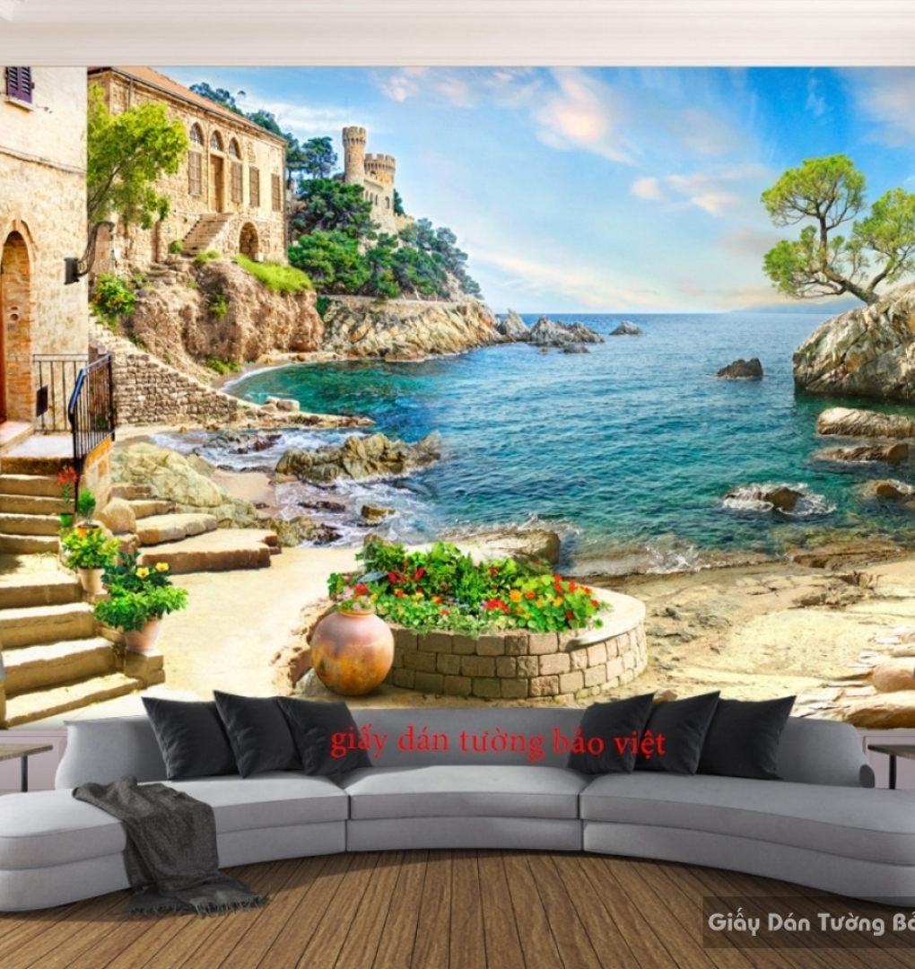 Wallpaper 3D Landscape Beach S065