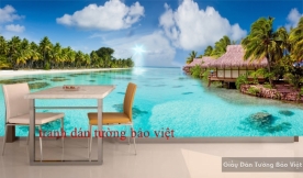 3D wall paintings of the sea landscape S093