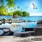 3D wall paintings of the sea landscape S095