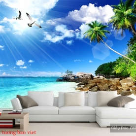 Wall paintings of 3d sea landscape s203