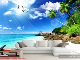 Wall paintings of 3d sea landscape s203