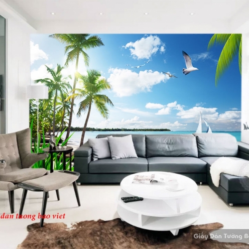 Wall paintings of 3d sea scenery s204