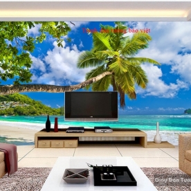 Wall paintings of the sea landscape S068