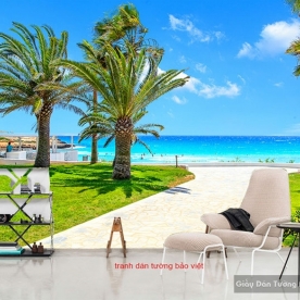 Wall paintings of the sea landscape S155