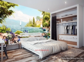Wall paintings of the sea landscape for the bedroom S186