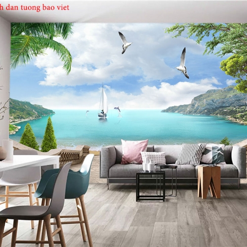Wall paintings of s236 sea landscape