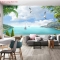 Wall paintings of s236 sea landscape