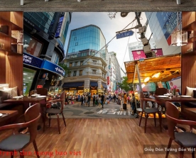 Wallpaper of Korean street scene Fm359