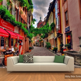 Wallpaper 3D landscape painting Fm018