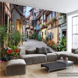 Wallpaper 3D landscape painting Fm024