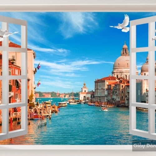 3D landscape painting wallpaper Fm026