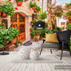 Wallpaper 3D landscape painting Fm033