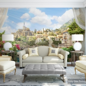 Wallpaper 3D landscape painting Fm040