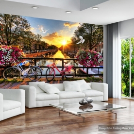 Wallpaper 3D landscape painting Fm042