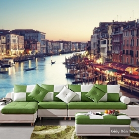 Wallpaper 3D landscape painting Fm045