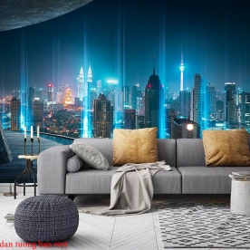 Wallpaper of the night city fm414