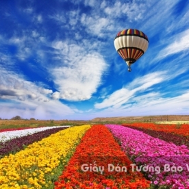 Wallpaper 3D Natural Scenery Flower Field FLLS 1501-14