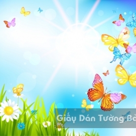 Wallpaper 3D Natural Scenery Flower Field FLLS 1502-8