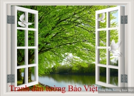 Wall paintings of natural scenery window Tr151