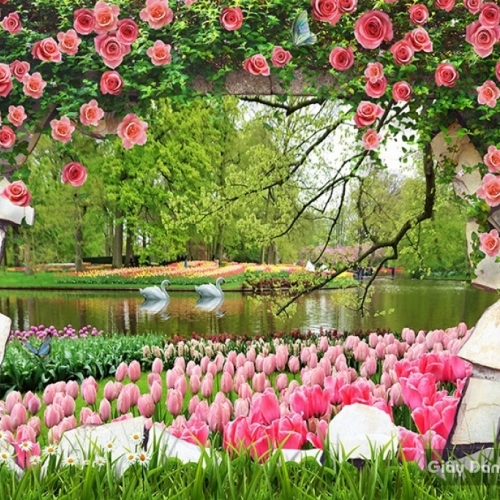 Wall paintings of natural scenery 3d fi071