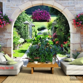 Wall paintings of natural landscapes D038