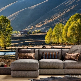 Wall paintings of natural landscapes M001