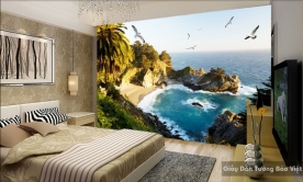 Wall paintings of natural scenery S003