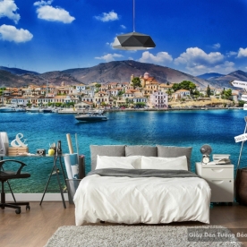 Wall paintings of natural scenery S008