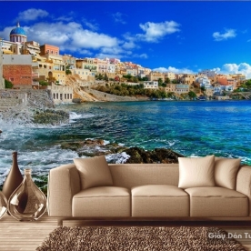 Wall paintings of natural scenery S017