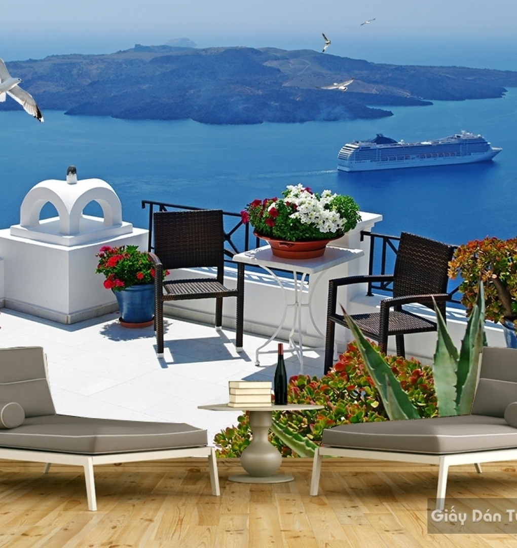 Wall paintings of natural scenery S018