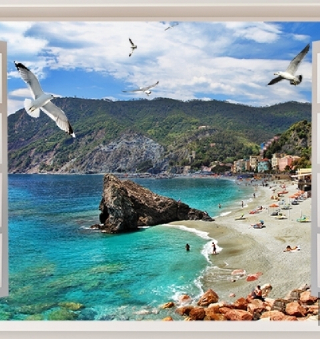 Wall paintings of natural scenery S019