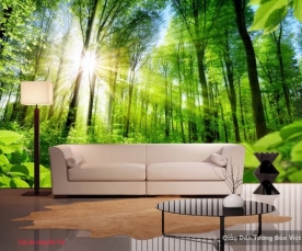 Wallpaper of green natural landscape v086