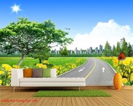 Wall paintings of natural scenery fi128