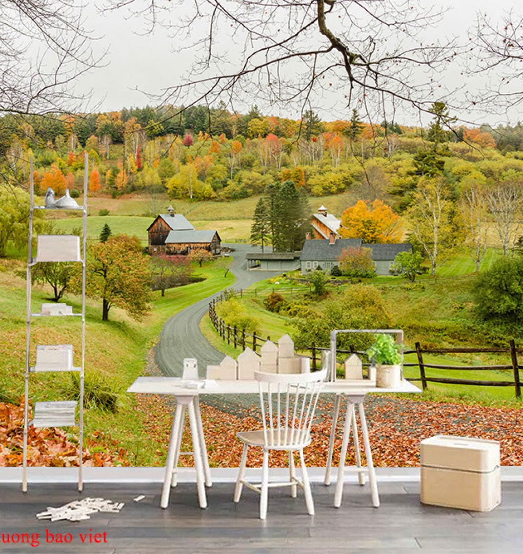 Wall paintings of natural scenery fi134