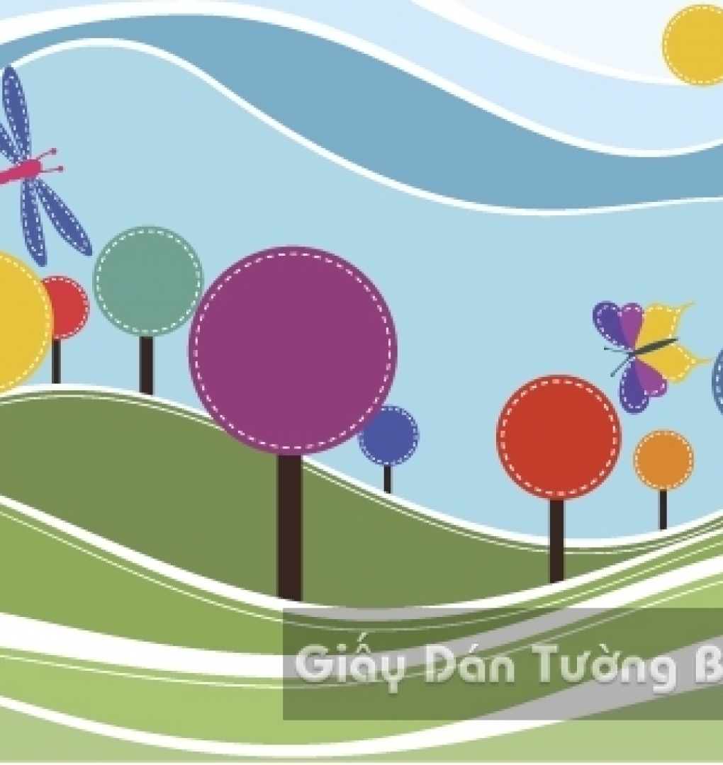 3D Wallpaper Children Painting CA 1503-5