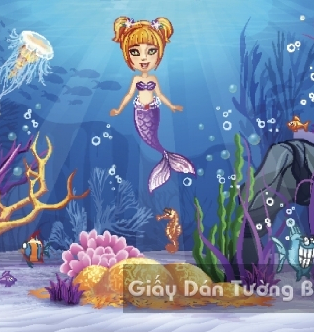 3D Wallpaper Children Painting CA 1504-9