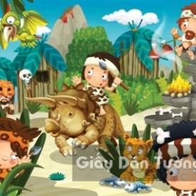 3D Wallpaper Children Painting CA 1506-12