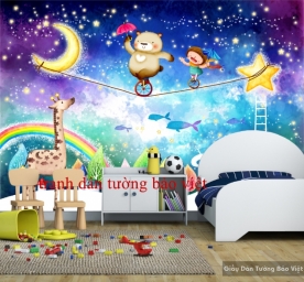 3D wall paintings for children room Kid073