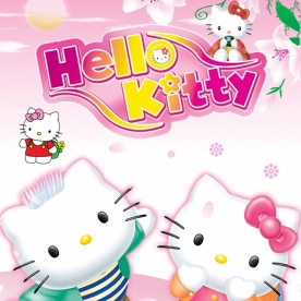 Hello kitty wall paintings for kid room baby028