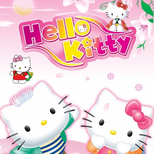 Hello kitty wall paintings for kid room baby028
