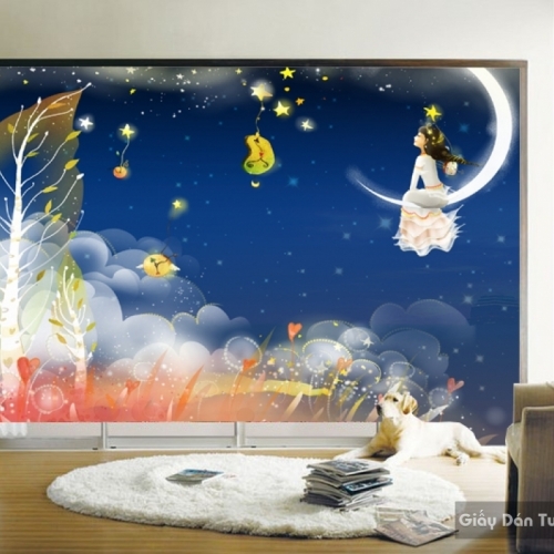 Wall paintings for children room kid029