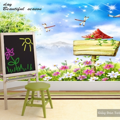 Wall paintings for children room kid030