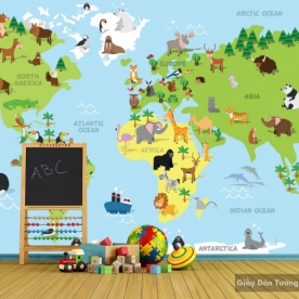 Wall paintings for children room kid032