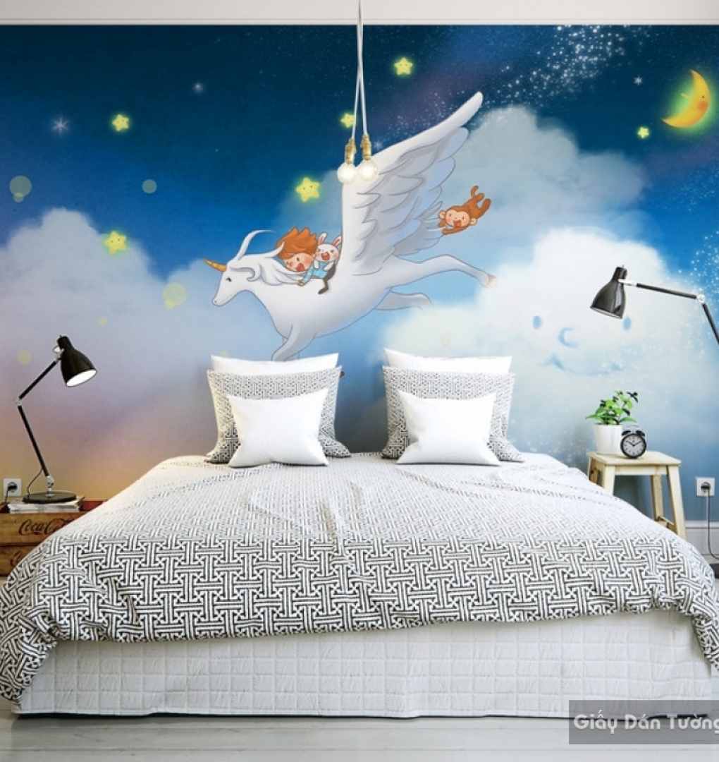 Wall paintings for children room kid033